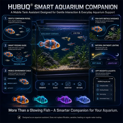 HUBUQ® Interactive Light-Up Robotic Toy Fish