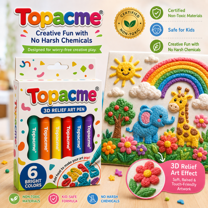 Save 50% by ordering today丨Topacme® 3D Relief Art Pen – Turn Flat Drawings Into Touchable 3D Art🪄
