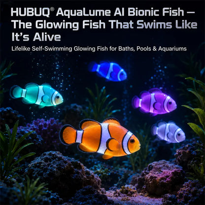 HUBUQ® Interactive Light-Up Robotic Toy Fish