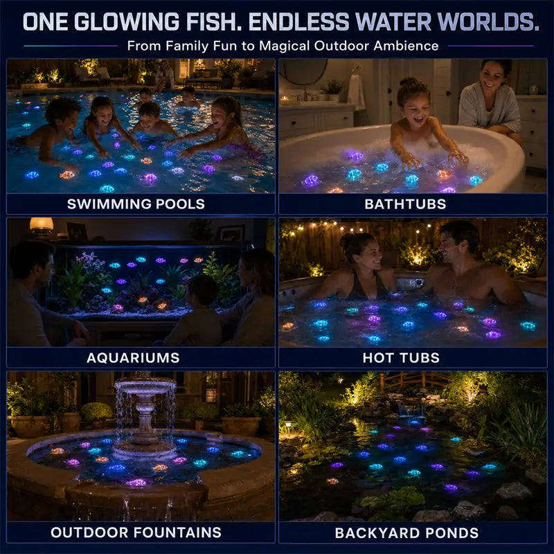 HUBUQ® Interactive Light-Up Robotic Toy Fish