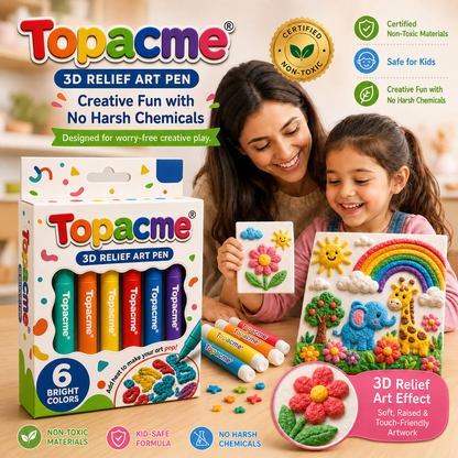 Save 50% by ordering today丨Topacme® 3D Relief Art Pen – Turn Flat Drawings Into Touchable 3D Art🪄